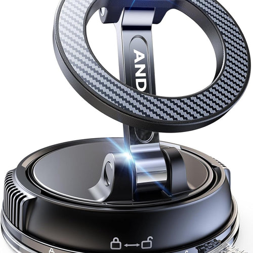 ANDERY Car Phone Holder for Magsafe [78+LBS Strongest Suction & 2400gf Magnetic] 360¡ã Adjustable Car Phone Mount, Phone Holders for Your Car for iPhone 17-12 Pro Max Plus Air, Carbon Fiber