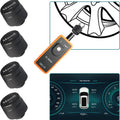 Masoll TPMS Sensor for General Chevrolet Silverado Buick Cadillac GMC, 2nd Generation TPMS Sensor 4-Piece Set with 1 TPMS Relearn Tool, External Tire Pressure Sensor, Easy Installation