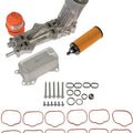 Dorman 926-959 Patented Upgraded Aluminum Engine Oil Filter Housing with Oil Cooler and Filter, Compatible with Some Models (OE FIX)