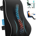 Lumbar Support Pillow is suitable for office chairs, office home essentials, gifts for mom, dad, car back support pillow, chair cushion, relieves back pain and improves posture, mesh cover double adjustable shoulder straps