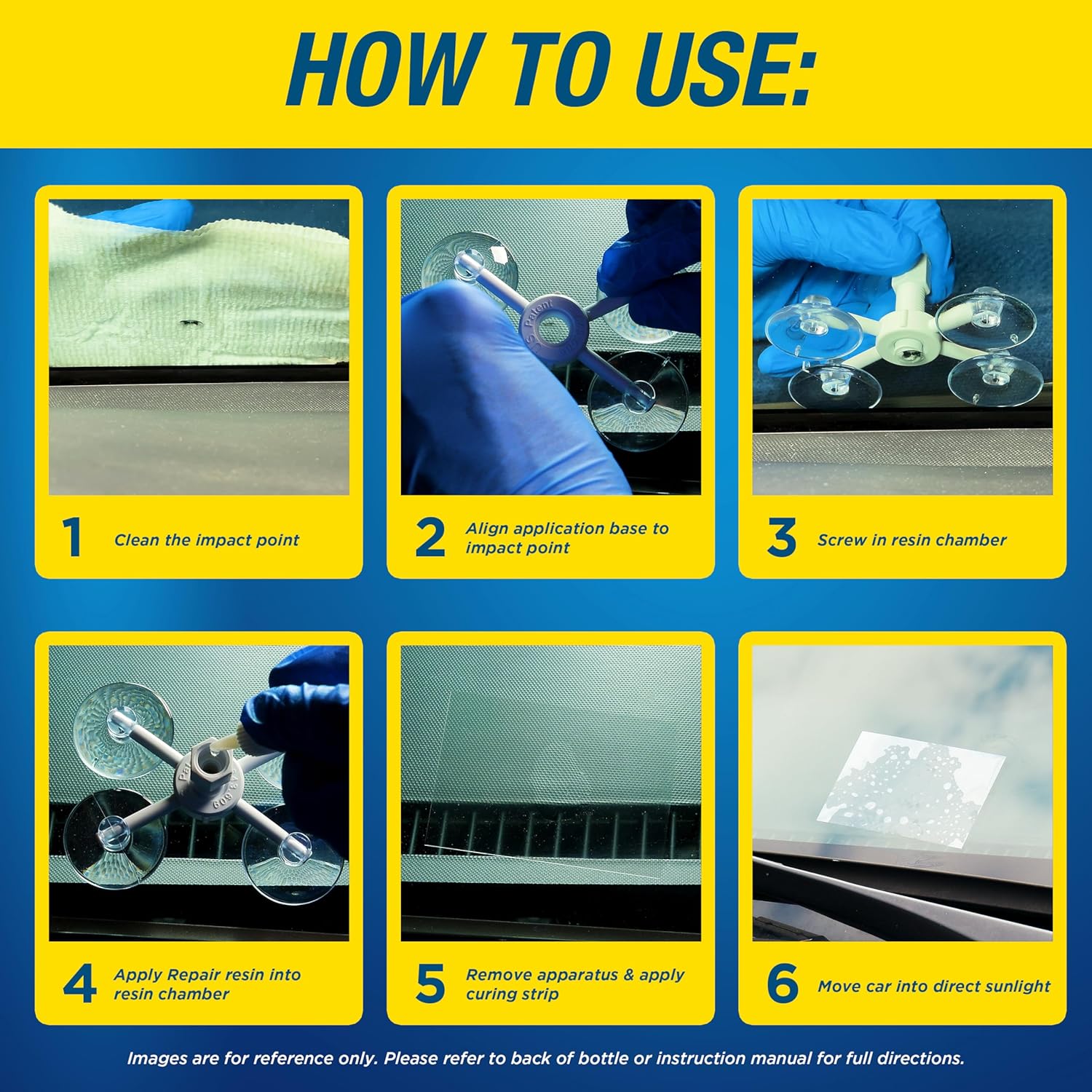 Rain-X 600001 Windshield Repair Kit - Fast, easy, and durable resin windshield repair kit for chips and cracks for circular damage less than 1 inch (approx. 2.5 cm) in diameter and cracks less than 12 inches (approx. 30.5 cm) in length